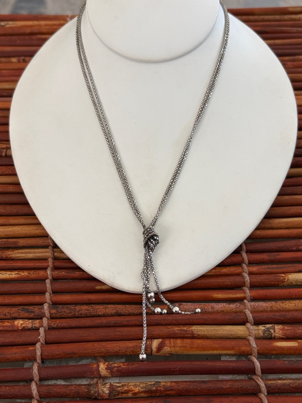 Silpada Sterling Silver Forget Me Knot Necklace 17”